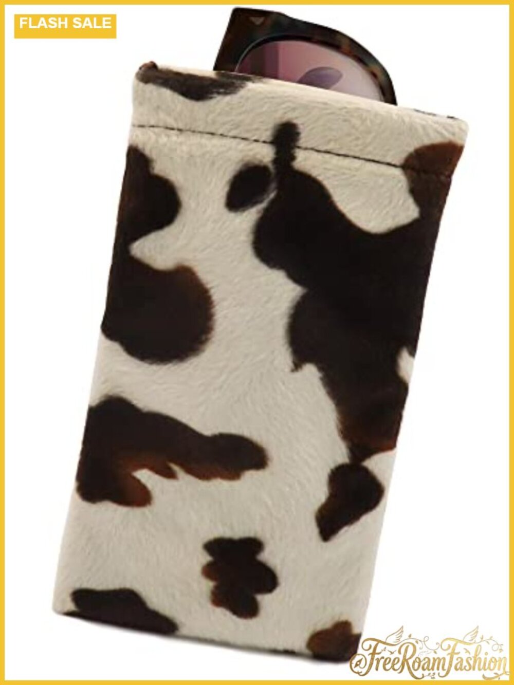 Soft Silk Sunglasses Case Squeeze Top Eyeglass Pouch with Microfiber Cloth